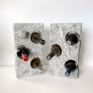 Open image in slideshow, 3 Bottle Granite Wine Rack
