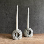Silhouette Stone Candleholder