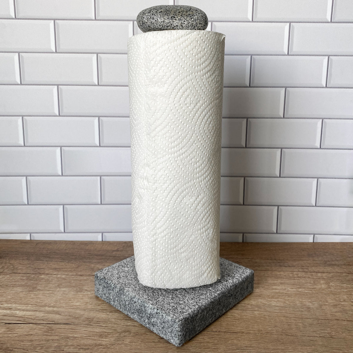 Granite Paper Towel Holder Funky Rock