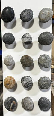 Polished Beach Stone Cabinet Knobs - Funky Rock Designs 