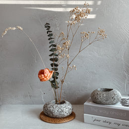 Stone Ikebana Vase