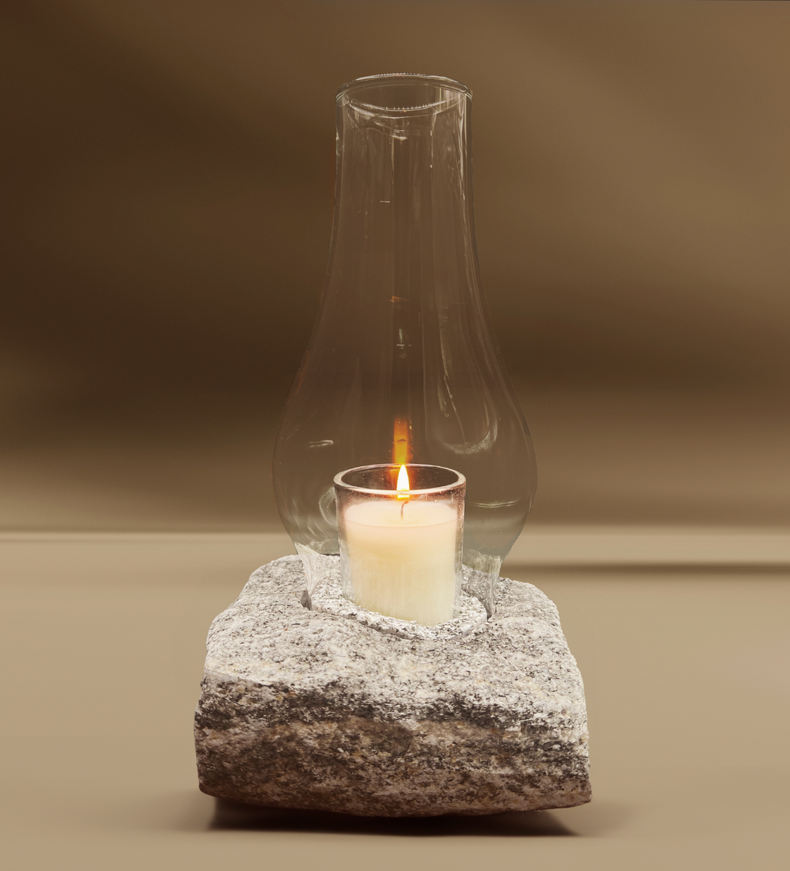 Funky Rock Designs Hurricane Candle Lamp