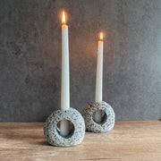 Silhouette Stone Candleholder
